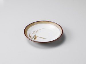 白天目麦丸5.0皿【日本製　陶器】