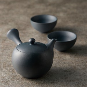 TOKONAME ware Navy Small Dot Plain Japanese Tea Pot