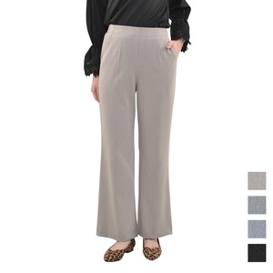 长裤 喇叭裤 春夏 亚麻混纺 自然 日本制造