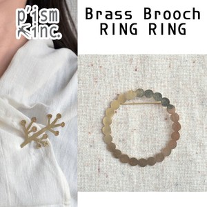 Brass Brooch　RING RING