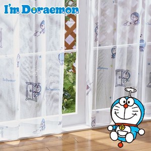 ドラえもん I'm Doraemon 外から見えにくい レースカーテン 幅100×133cm丈 2枚セット SB-456