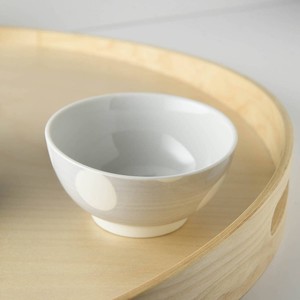 【特価品】10.5cmカジュアルドット茶碗 グレー[B品][日本製/美濃焼/洋食器]