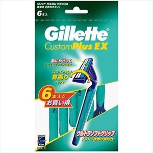 ジレット(Gillette)　カスタムプラスEX首振式6本入りCPX−P6