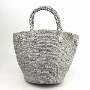 【再入荷】プラスチックサイザルバッグ共手9インチ プラチナ