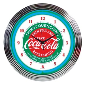 NEON CLOCK SINGLE【COCA COLA】コカコーラ ネオン 時計 アメリカン雑貨
