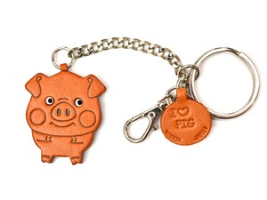 钥匙链 手工艺书 猪 动物 日本制造