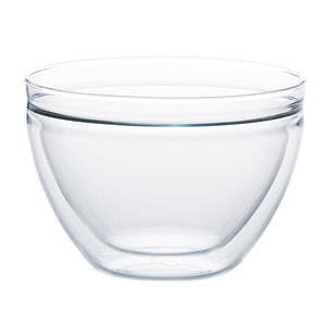 Heat-Resistant Glass Double Wall Bowl 600