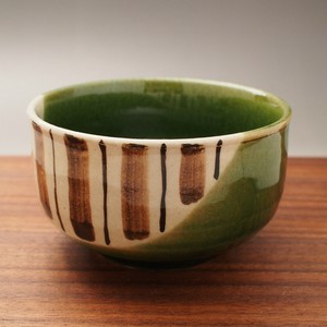 Oribe-Tokusa Japanese Tea Cup Seto ware Made in Japan