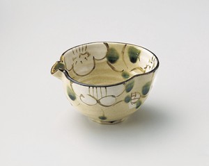 格子花片口4.0小鉢【日本製　陶器】