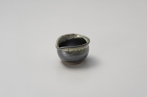 黒ウノフ流し小鉢【日本製　陶器】