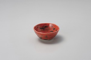 紅もえぎボール小【日本製　陶器】