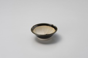 織部三ツ押小鉢【日本製　陶器】