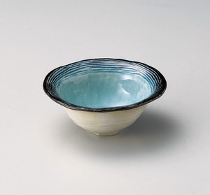 Side Dish Bowl Porcelain Stripe 4-sun Made in Japan