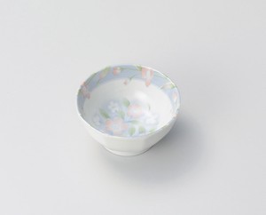 フラワー渕帯10.5cm小鉢【日本製　磁器】