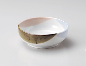 三色塗分渕波3.0鉢【日本製　磁器】