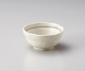 茶ライン3.8小鉢【日本製　磁器】