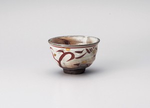 赤絵波茶碗【日本製　陶器】