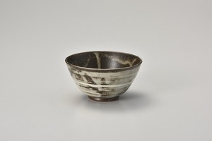 白刷毛目 茶碗（大）【日本製　陶器】