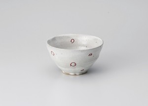 朱丸紋茶碗【日本製　陶器】