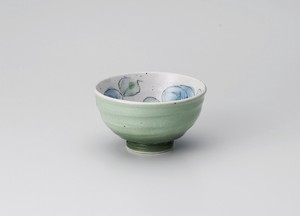 ばらグリン茶碗【日本製　陶器】