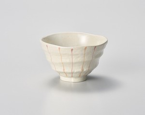 十草一珍茶碗（ピンク）【日本製　陶器】