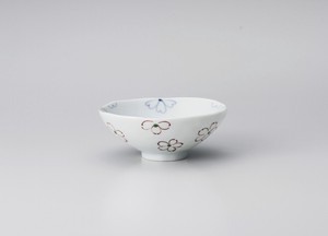 花みずき平茶碗（小）【日本製　磁器】