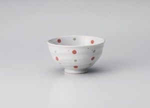 赤水玉手造茶碗【日本製　陶器】