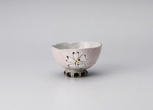 一珍花中平（赤）【日本製　陶器】