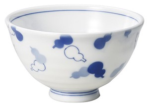ひさご白磁かる大茶碗【日本製　陶器】