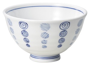 うず丸白磁かる茶碗【日本製　陶器】