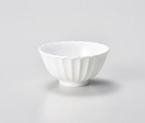 Rice Bowl Porcelain White M Made in Japan