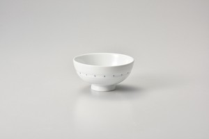 千段水玉 丸茶碗【日本製　強化磁器】