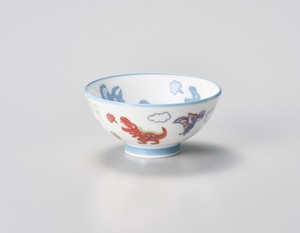 Rice Bowl Porcelain Dinosaur Made in Japan