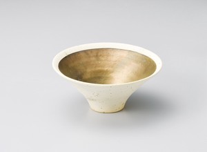 焼〆金彩5.1そり鉢【日本製　陶磁器】