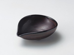 Side Dish Bowl Brown Pottery Made in Japan