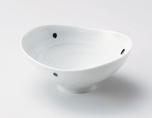 朝つゆ6.5楕円鉢【日本製　陶器】