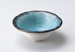Side Dish Bowl Porcelain Stripe 5-sun Made in Japan