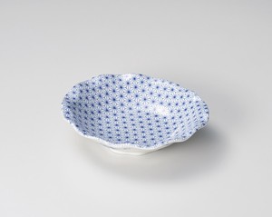 Side Dish Bowl Porcelain Hemp Leaves Made in Japan