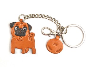 Key Ring Key Chain Pug Craft Dog Made in Japan