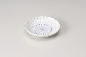 Small Plate Porcelain Stripe Made in Japan