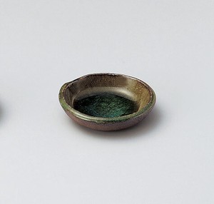 灰釉布目3.5皿【日本製　陶器】