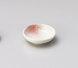 ピンク吹厚口3.0皿【日本製　磁器】