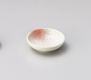 ピンク吹厚口2.5皿【日本製　磁器】