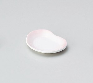 ピンク吹小皿【日本製　強化磁器】