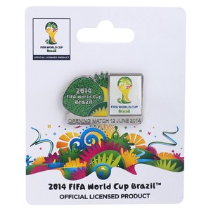 【特価商品】2014 FIFA ワールドカップ 公式グッズ ピンバッジ 062989