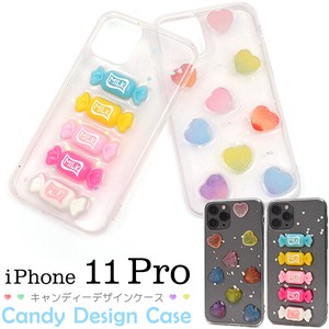 ＜スマホケース＞iPhone 11 Pro用キャンディーデザインソフトクリアケース