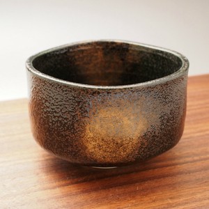 黒砂金化粧　抹茶碗　美濃焼（日本製）