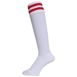 Soccer Good Stocking 25 2 White Red Socks