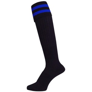 Soccer Good Stocking 25 2 Black Blue Socks