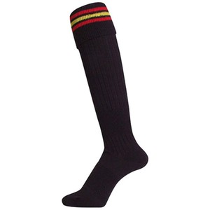 Soccer Good Stocking 25 2 Black Yellow Red Socks